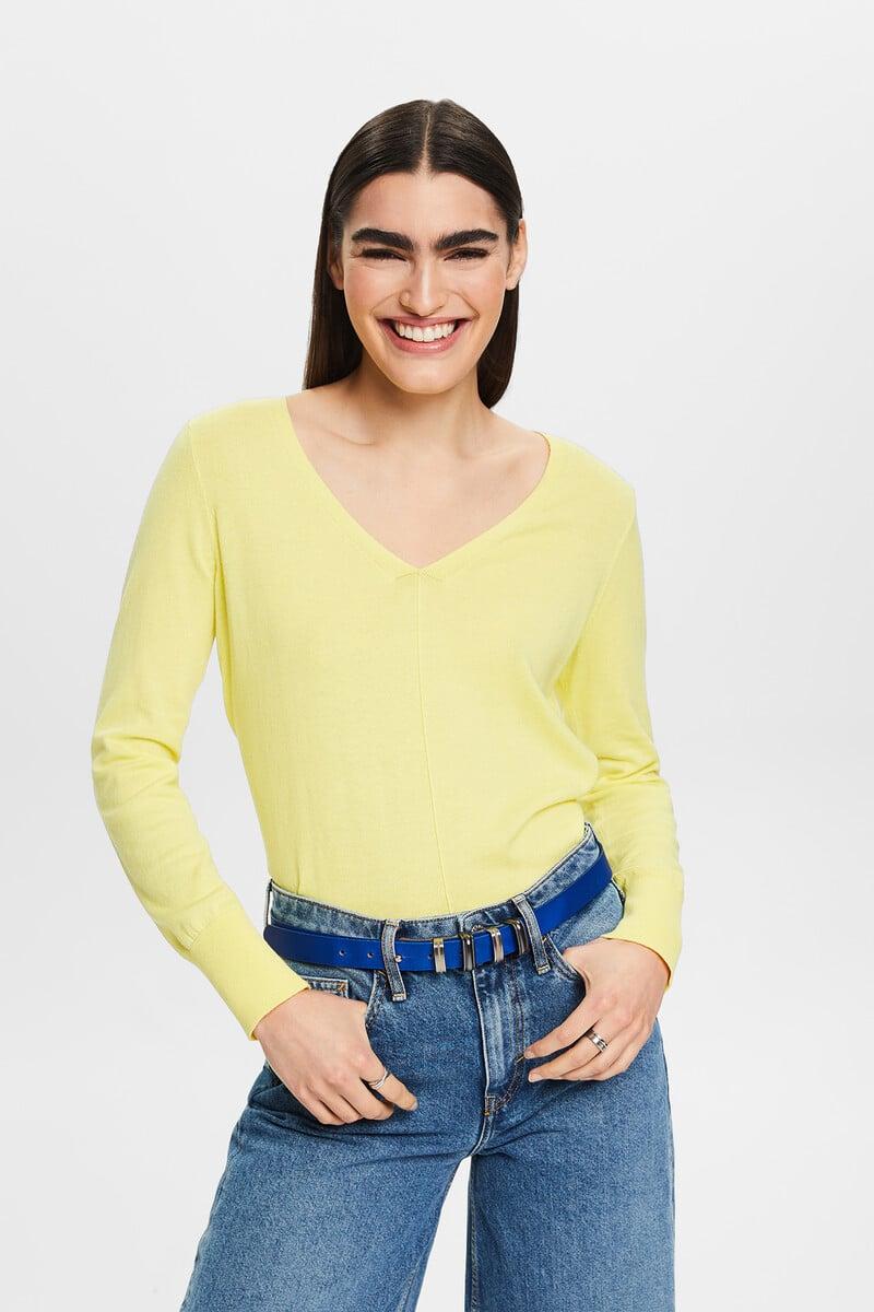 Cortefiel Jersey básico relaxed fit punto fino algodón