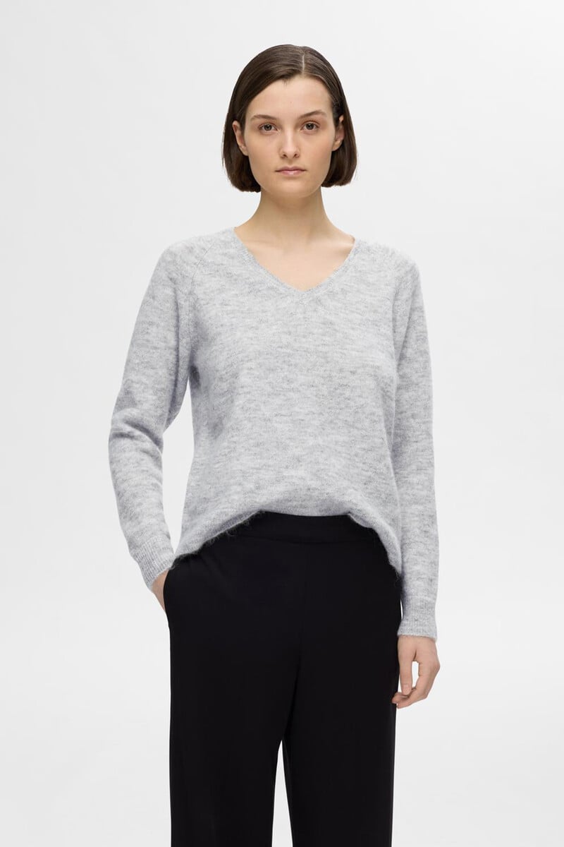 Cortefiel Jersey De Cuello En V Confeccionado Con Lana Y Alpaca. Regular Fit