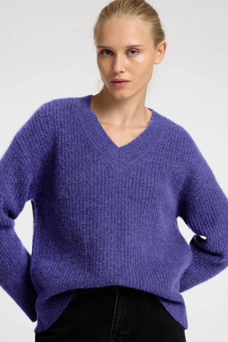 Cortefiel Jersey De Cuello En V Confeccionado Con Lana Y Alpaca. Regular Fit