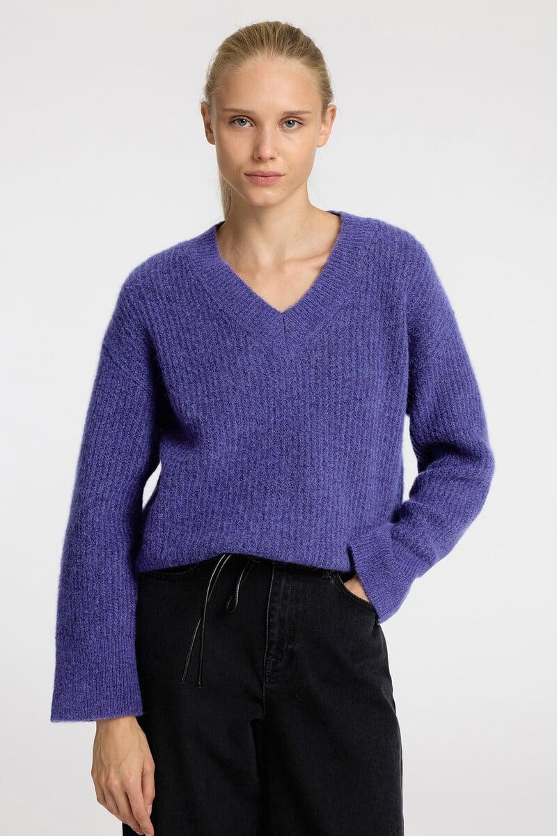 Cortefiel Jersey De Cuello En V Confeccionado Con Lana Y Alpaca. Regular Fit