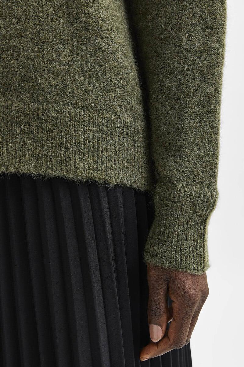 Cortefiel Jersey De Cuello Redondo Confeccionado Con Lana Y Alpaca. Regular Fit