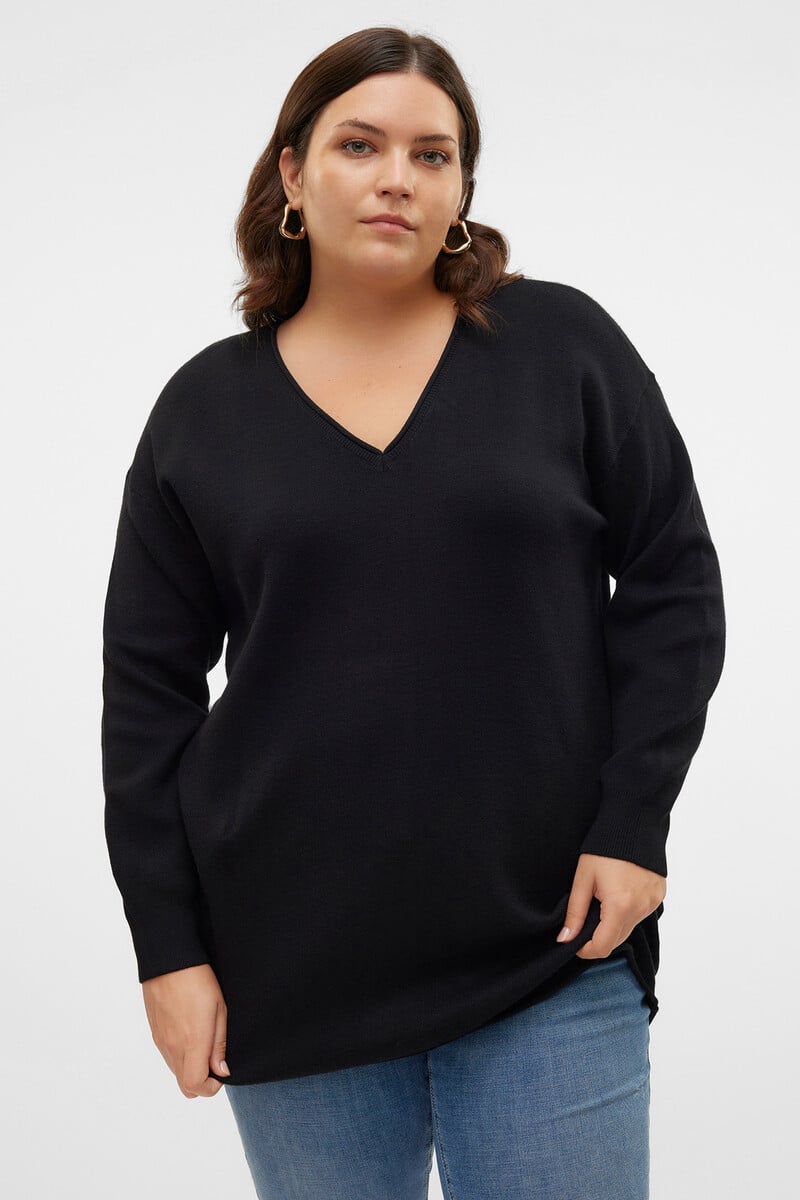 Cortefiel Jersey De Punto De Manga Larga Talla Grande