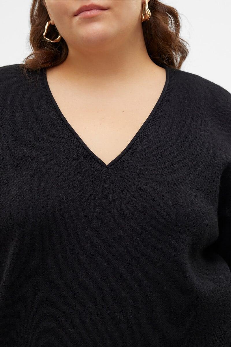 Cortefiel Jersey De Punto De Manga Larga Talla Grande