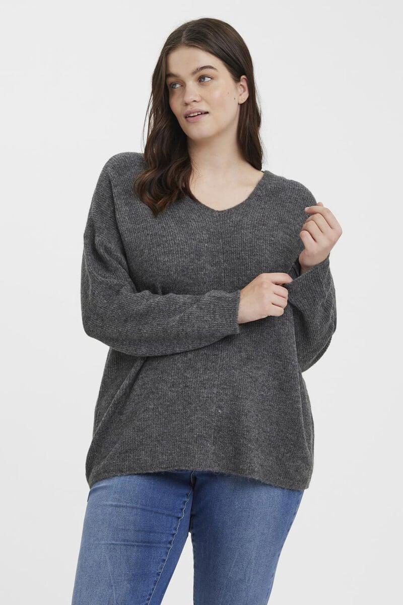 Cortefiel Jersey De Punto De Manga Larga Talla Grande