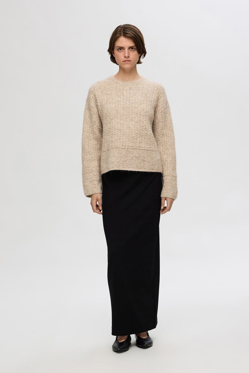 Cortefiel Jersey Estructura Confeccionado Con Lana Y Alpaca