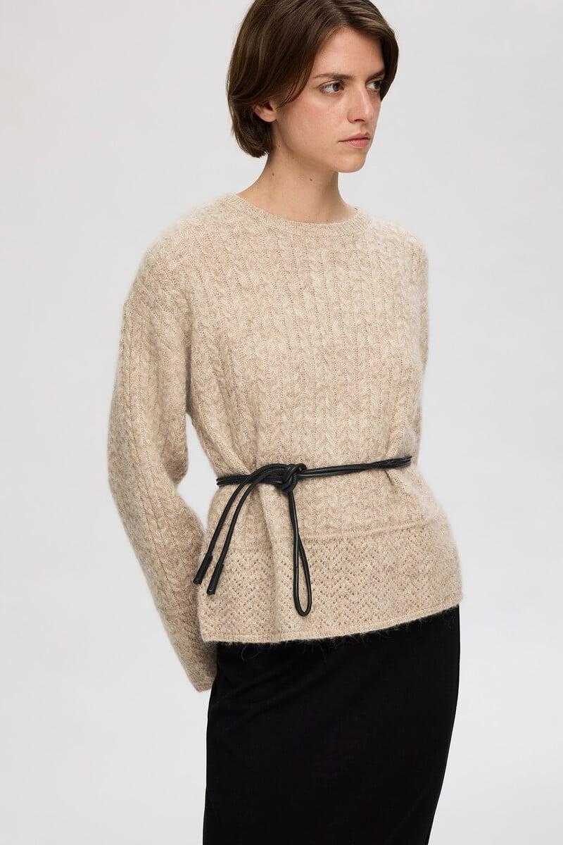 Cortefiel Jersey Estructura Confeccionado Con Lana Y Alpaca
