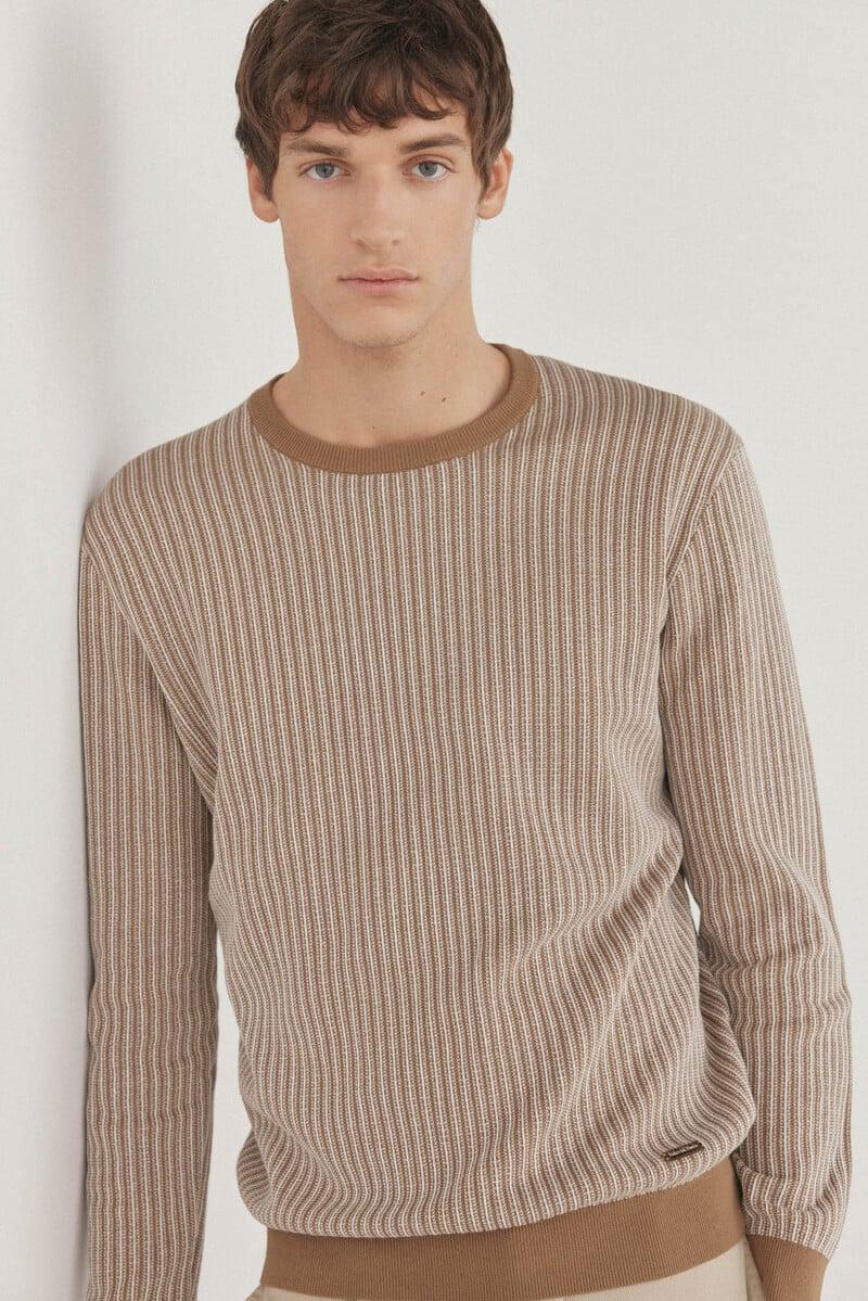 Cortefiel Jersey Estructura Vertical Cuello Redondo