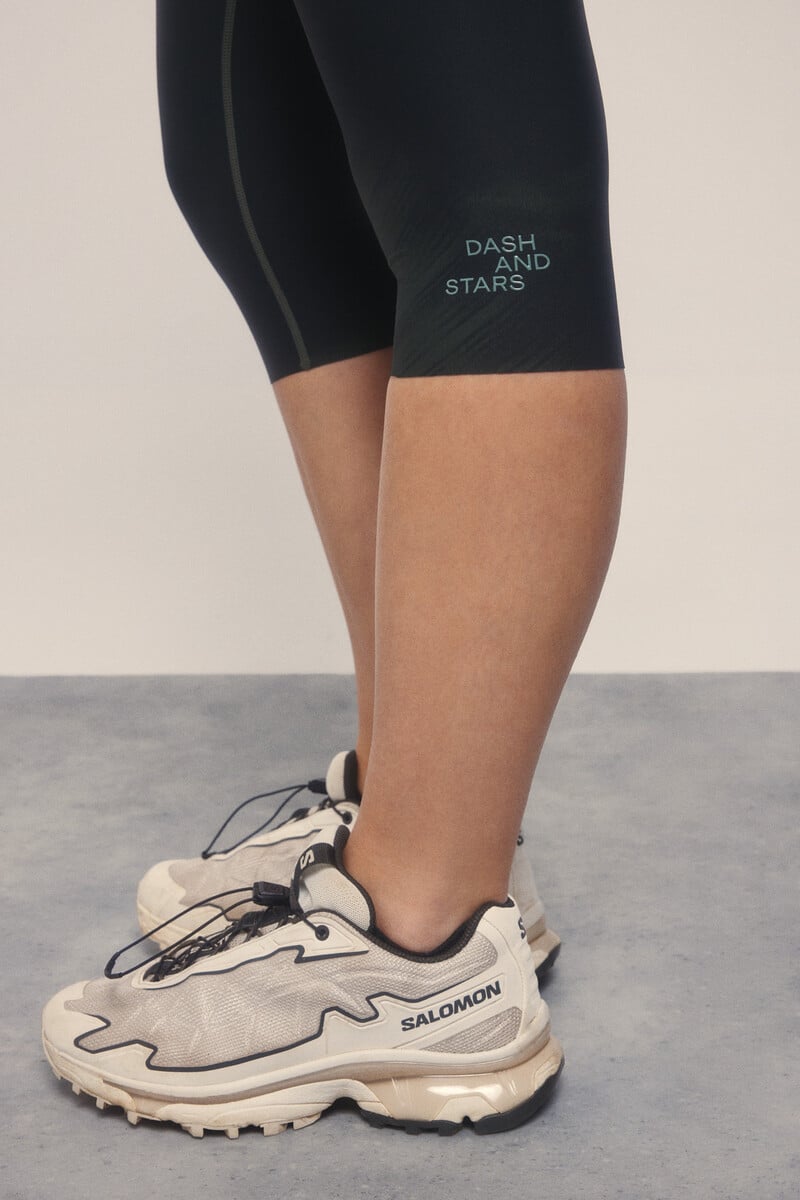 Cortefiel Leggings 4D STRECH Largo 3/4 Estampado Verde