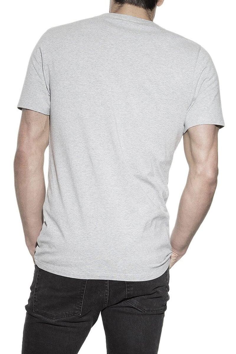 Cortefiel Pack 2 Camisetas Elásticas Cuello Caja Algodón Orgánico Gris Melange