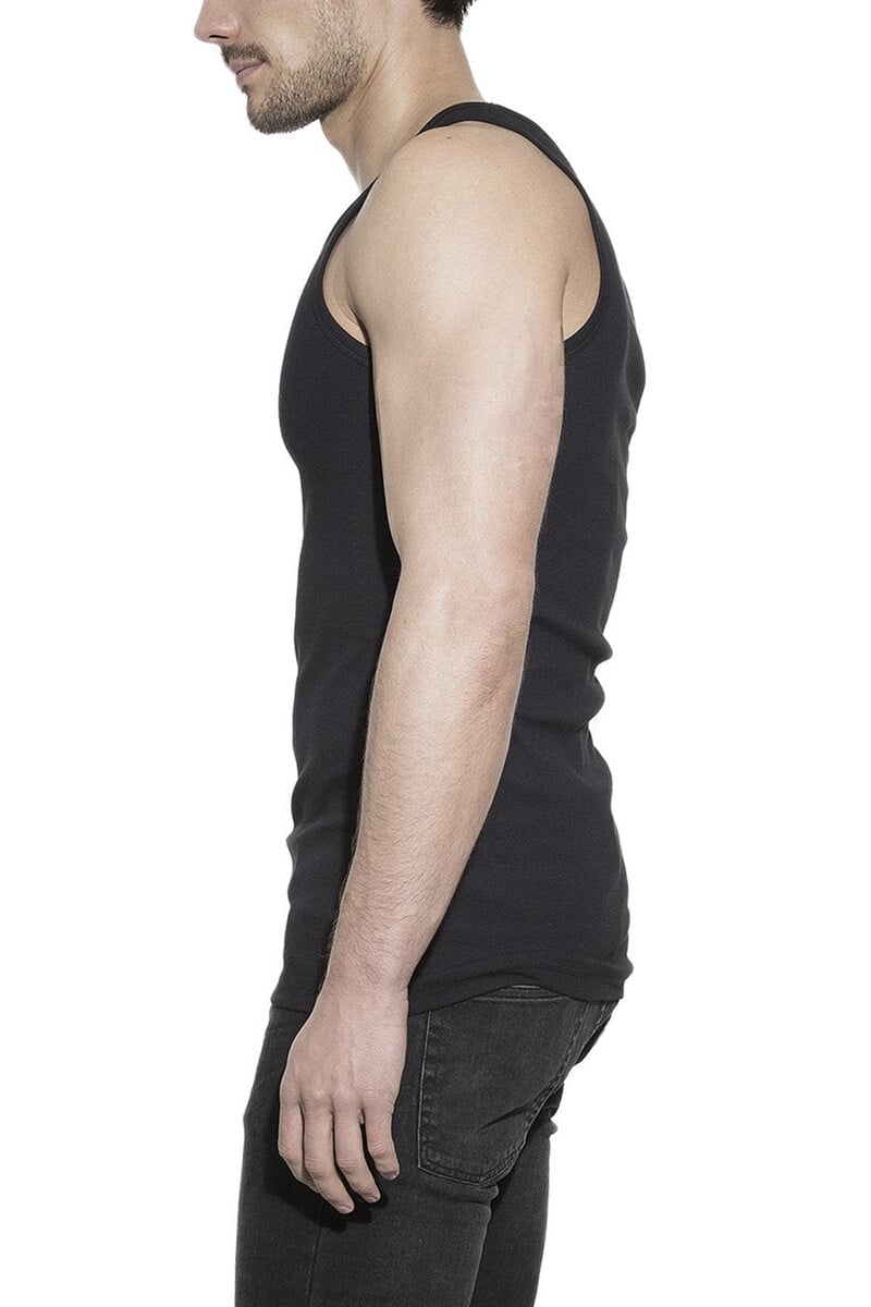 Cortefiel Pack 2 Camisetas Sin Mangas De Algodón Orgánico Negras