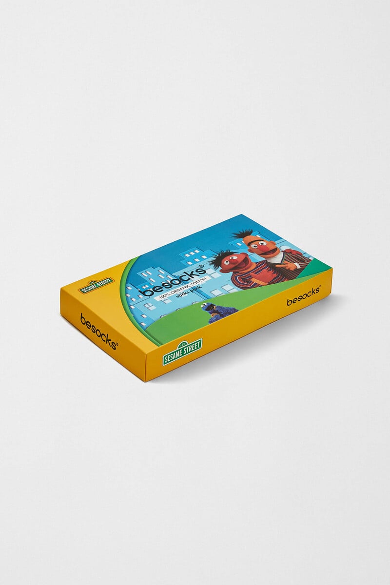 Cortefiel Pack 3 Pares De Calcetines Barrio Sésamo Algodón Orgánico