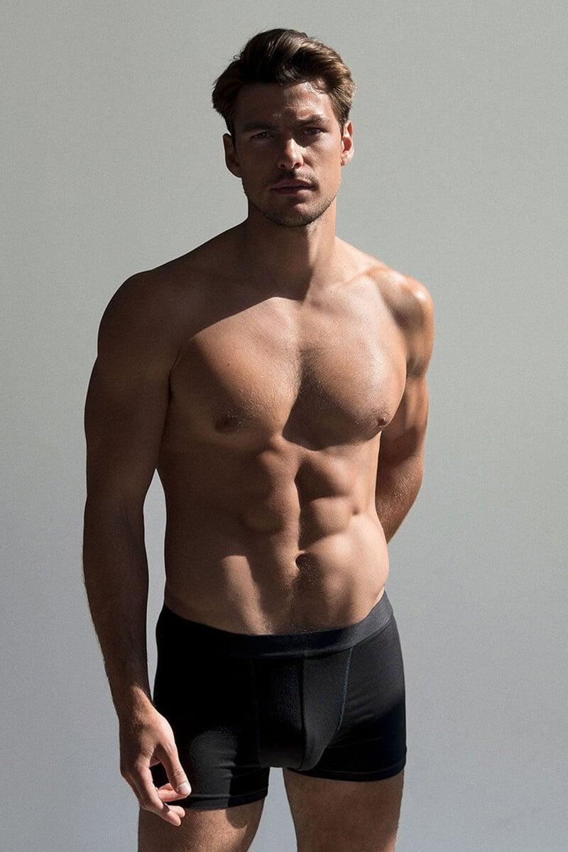 Cortefiel Pack De 2 Bóxers Modal Elástico Eco Negros