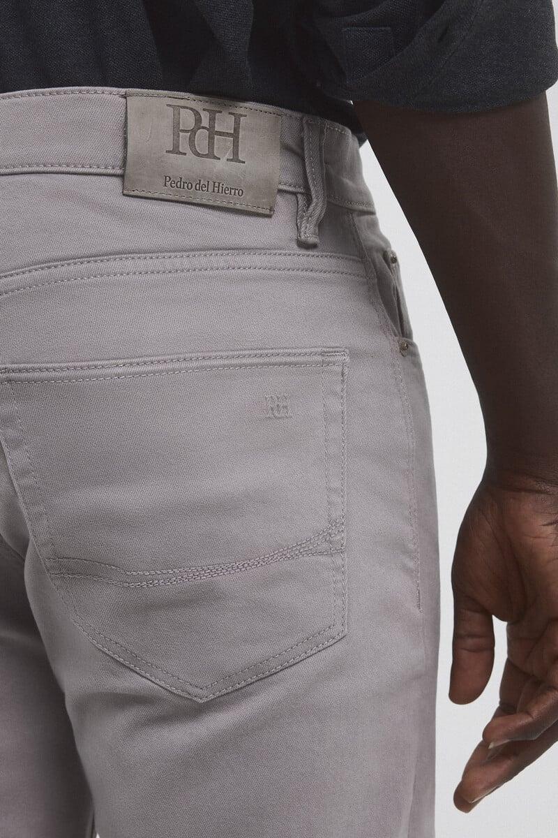 Cortefiel Pantalón 5 Bolsillos Color Premium Flex Slim Fit