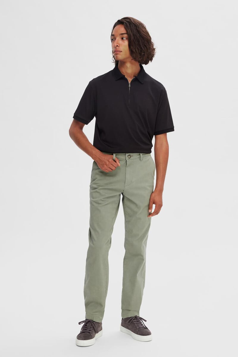 Cortefiel Pantalón Chino Clásico Slim Fit Confeccionado Con Algodón Orgánico