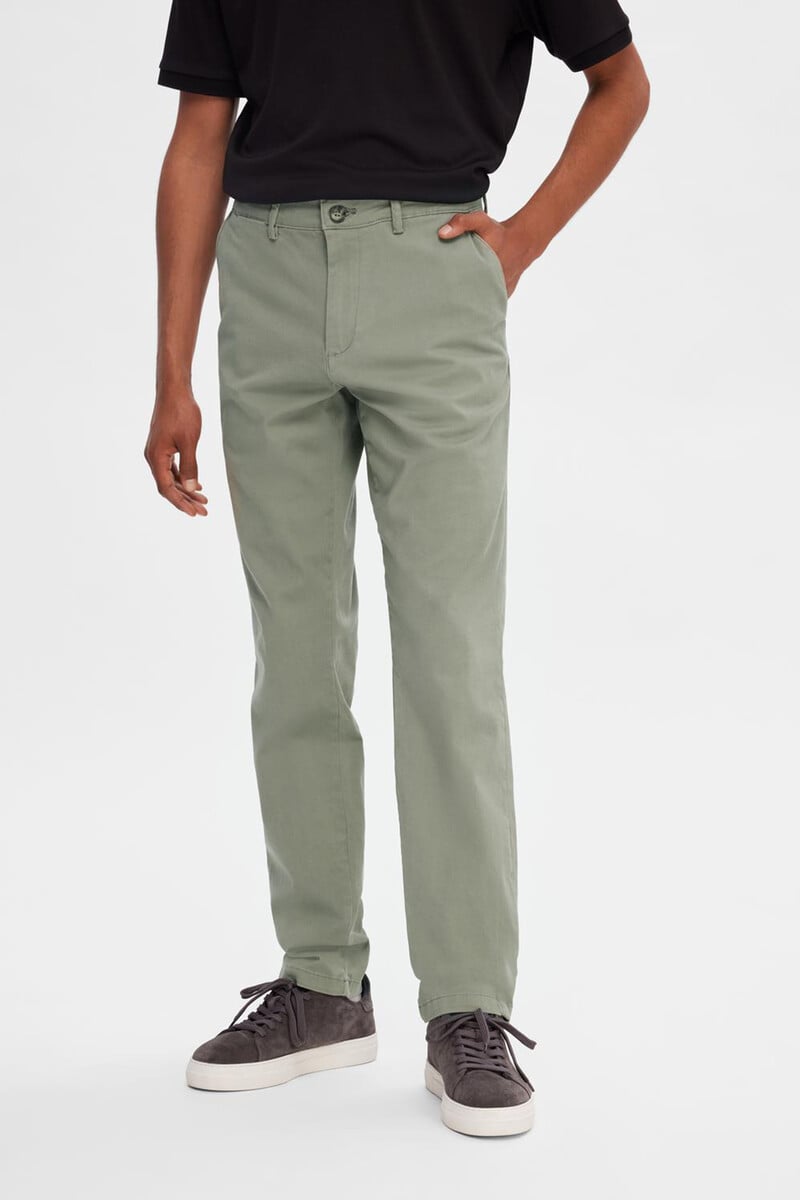Cortefiel Pantalón Chino Clásico Slim Fit Confeccionado Con Algodón Orgánico