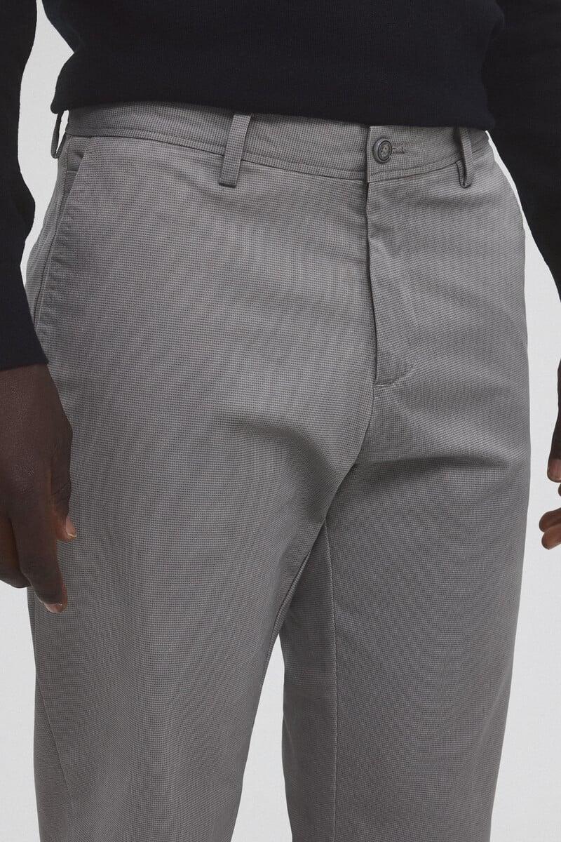 Cortefiel Pantalón Chino Estampado Premium Flex Slim Fit