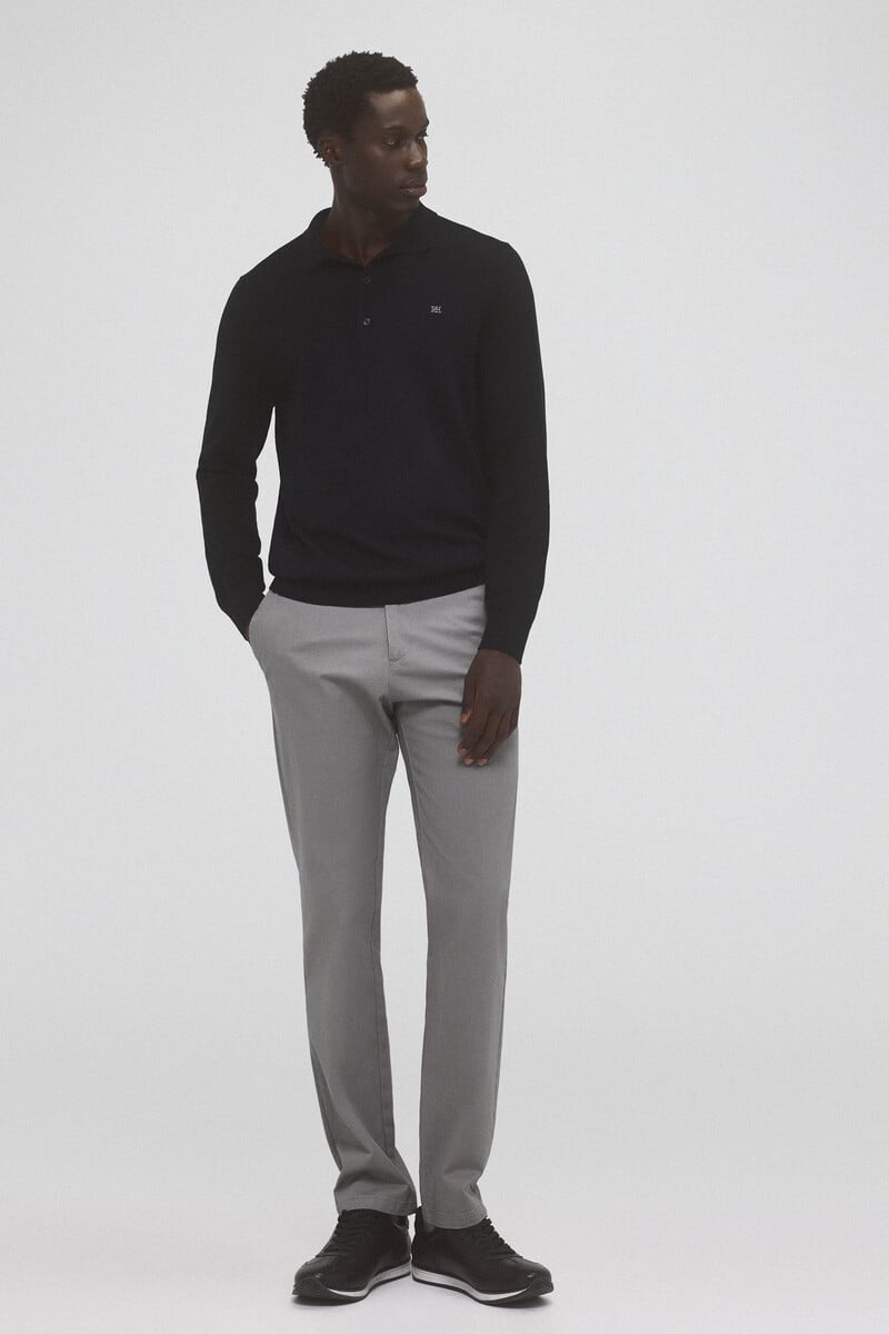 Cortefiel Pantalón chino estampado premium flex slim fit