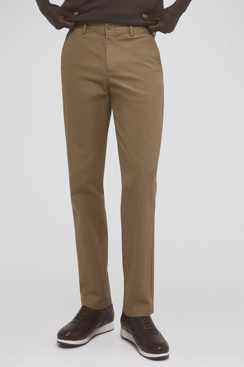 Cortefiel Pantalón Chino Estampado Premium Flex Slim Fit