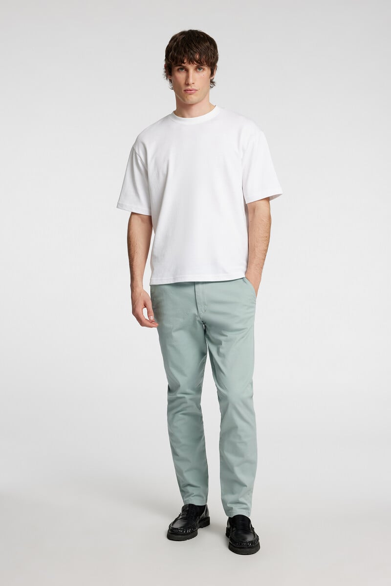 Cortefiel Pantalón Chino Slim Fit Confeccionado Con Algodón Orgánico