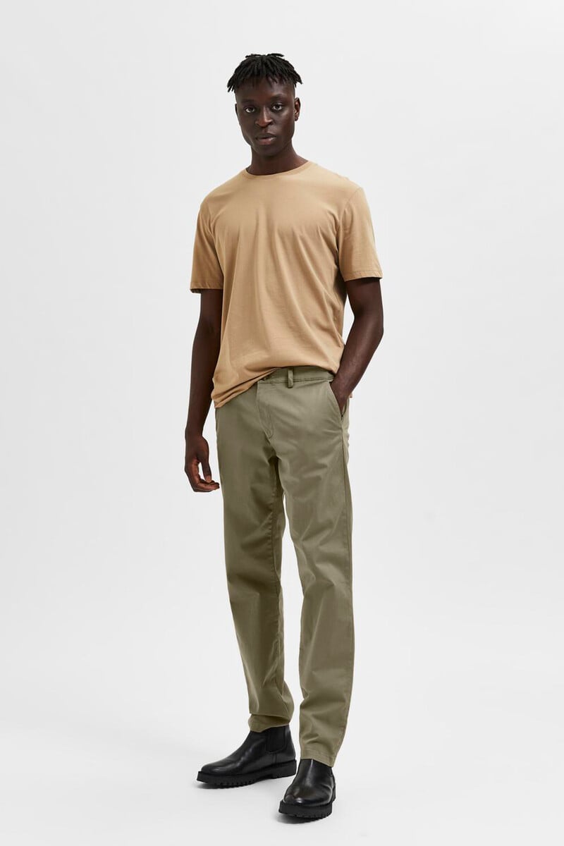 Cortefiel Pantalón Chino Slim Fit Confeccionado Con Algodón Orgánico