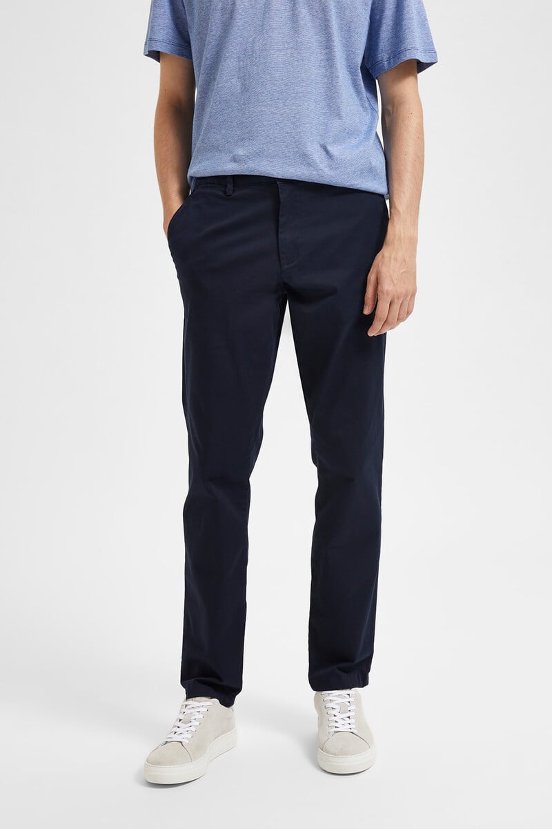 Cortefiel Pantalón Chino Slim Fit Confeccionado Con Algodón Orgánico