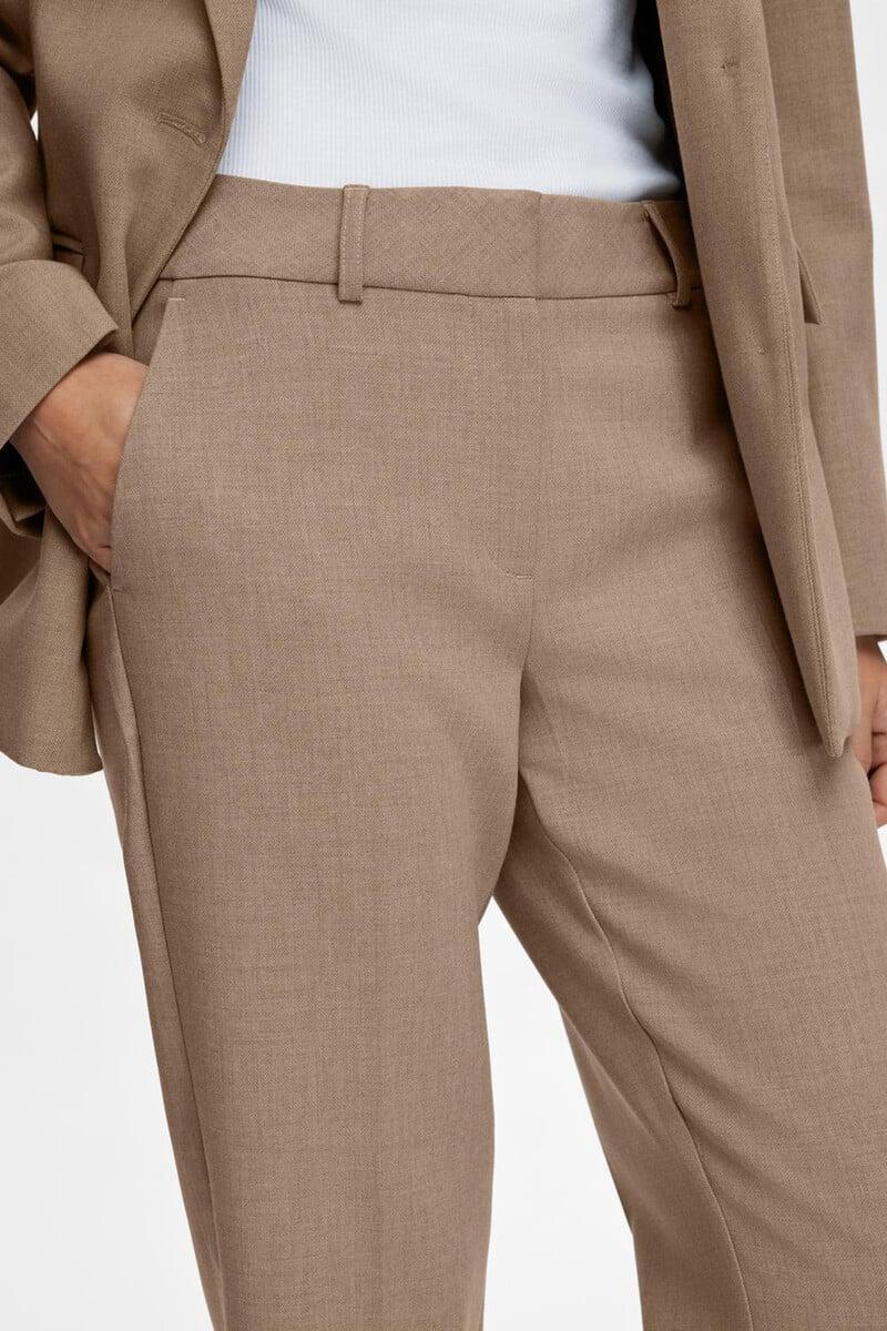 Cortefiel Pantalón De Traje Regular Fit Confeccionado Con Materiales Reciclados