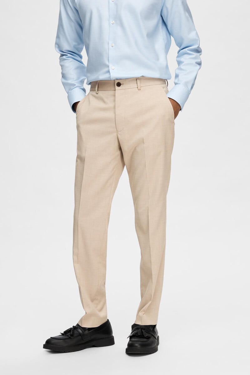Cortefiel Pantalón De Traje Slim Fit Confeccionado Con Materiales Reciclados