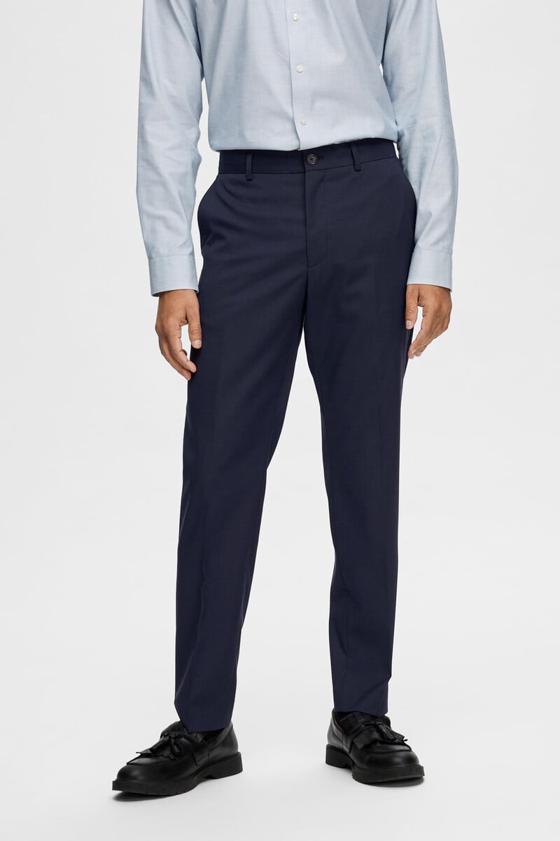 Cortefiel Pantalón De Traje Slim Fit Confeccionado Con Materiales Reciclados