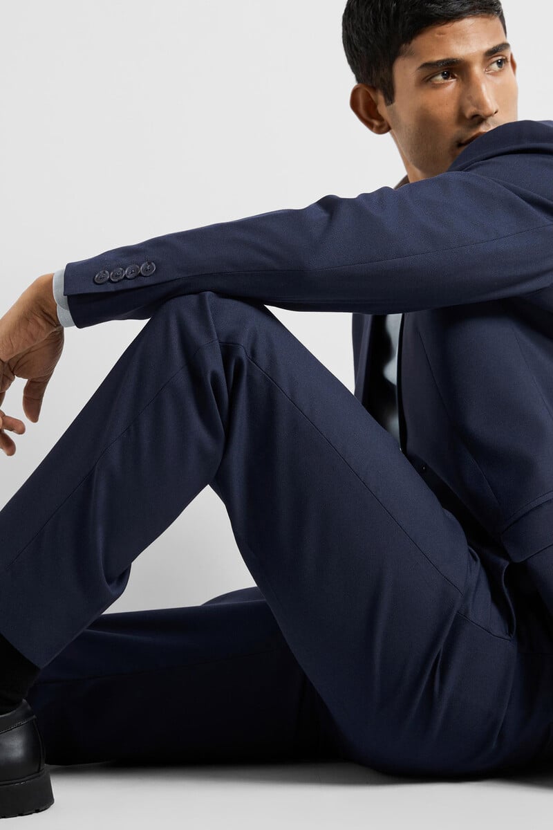 Cortefiel Pantalón De Traje Slim Fit Confeccionado Con Materiales Reciclados