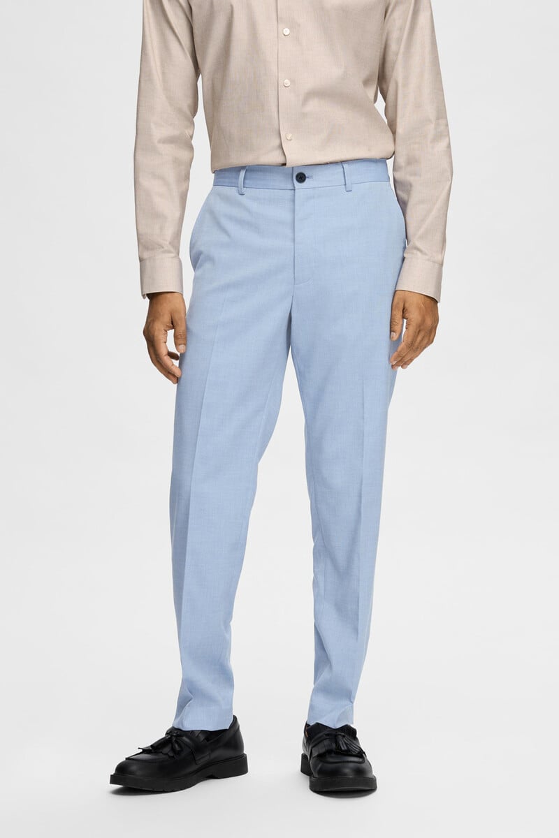 Cortefiel Pantalón De Traje Slim Fit Confeccionado Con Materiales Reciclados