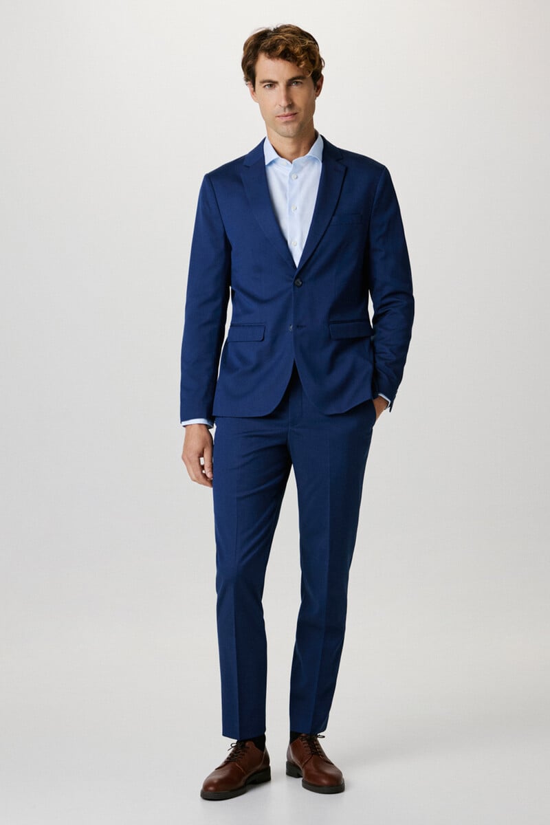 Cortefiel Pantalón de traje Slim Fit confeccionado con materiales reciclados