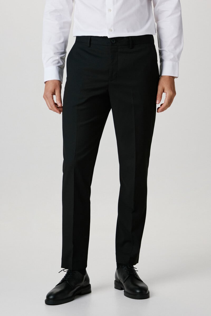 Cortefiel Pantalón De Traje Slim Fit Confeccionado Con Materiales Reciclados