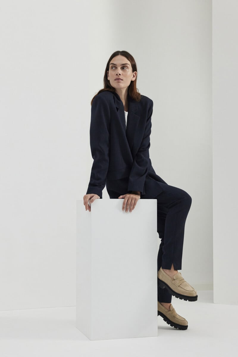 Cortefiel Pantalón De Traje Slim Fit Confeccionado Con Materiales Reciclados