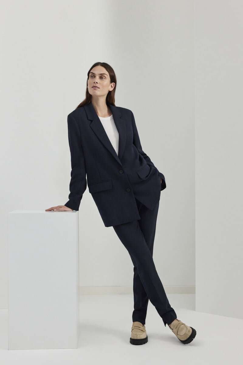 Cortefiel Pantalón de traje Slim Fit confeccionado con materiales reciclados