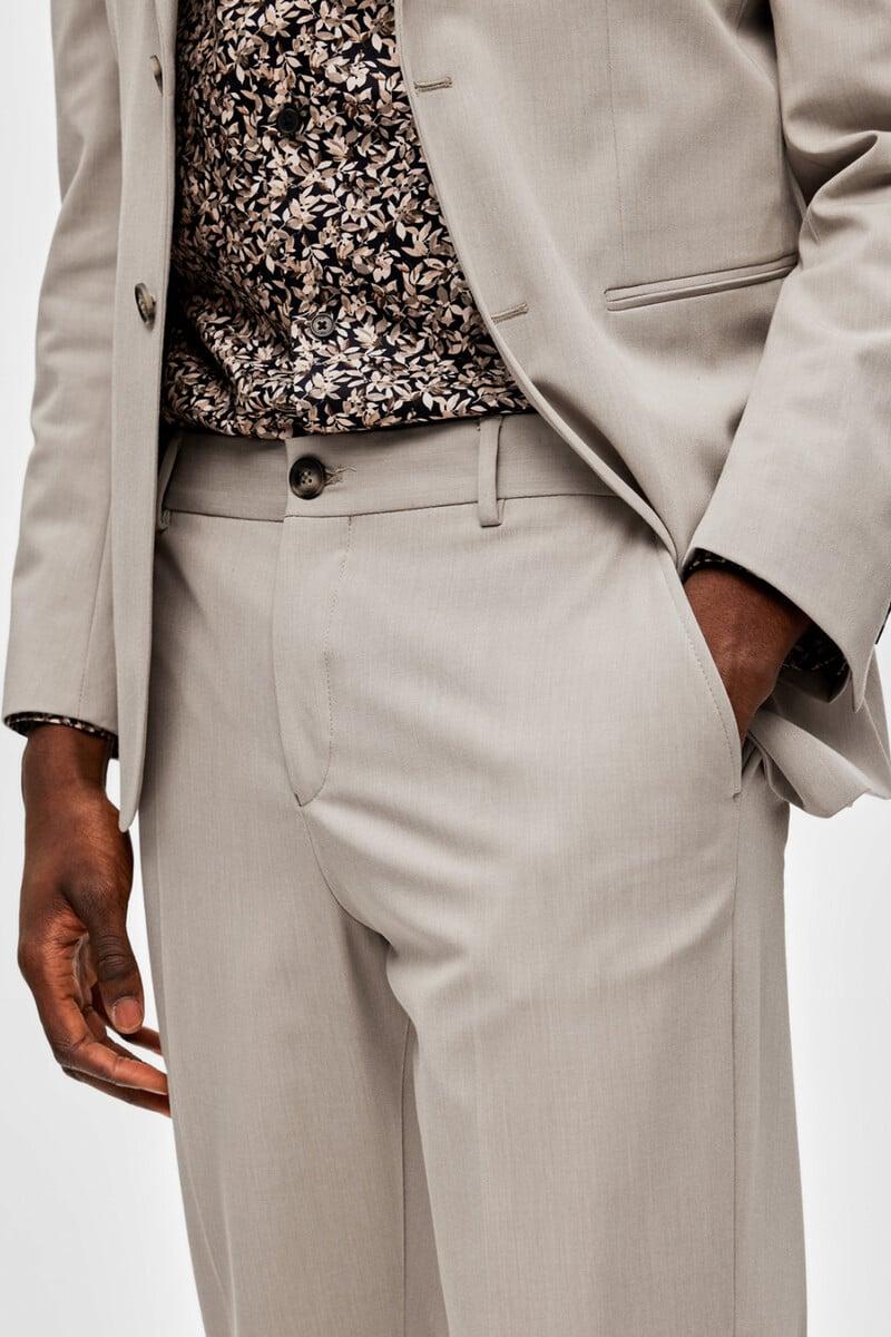Cortefiel Pantalón De Traje Slim Fit Elaborado Con Materiales Reciclados