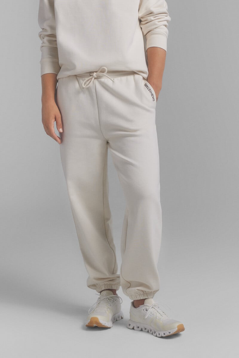 Cortefiel Pantalón Jogger Algodón Beige. Special Colab Ffitcoco