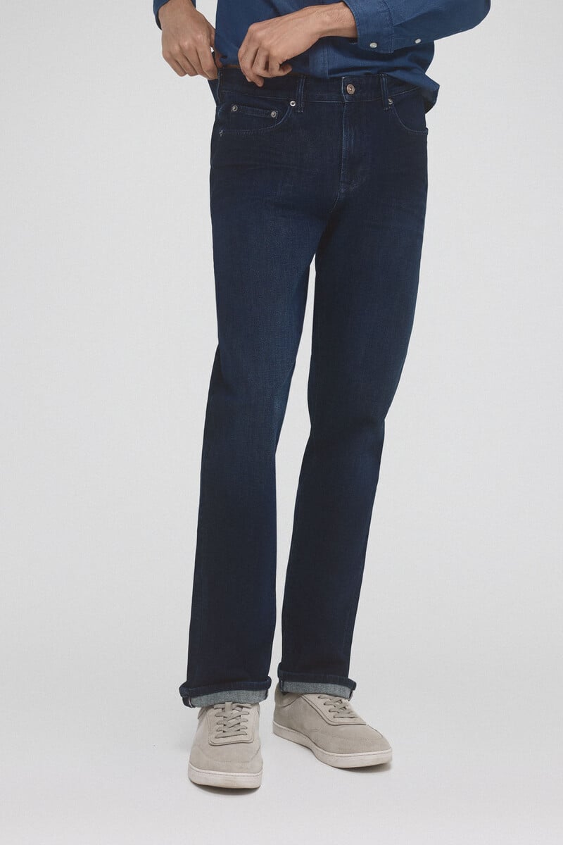 Cortefiel Pantalón Vaquero Premium Flex Ligero Regular Fit