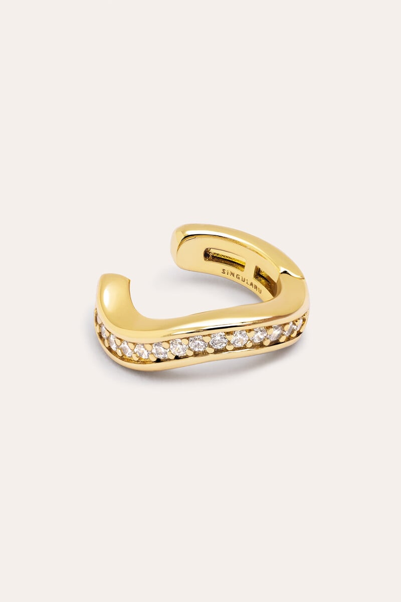 Cortefiel Pendiente Suelto Ear Cuff Hailey Baño Oro