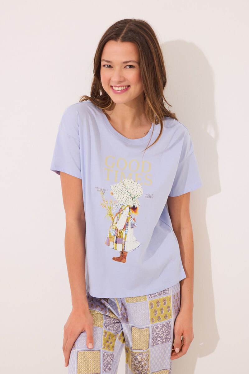 Cortefiel Pijama Capri 100% Algodón Print "Holly Hobbie"