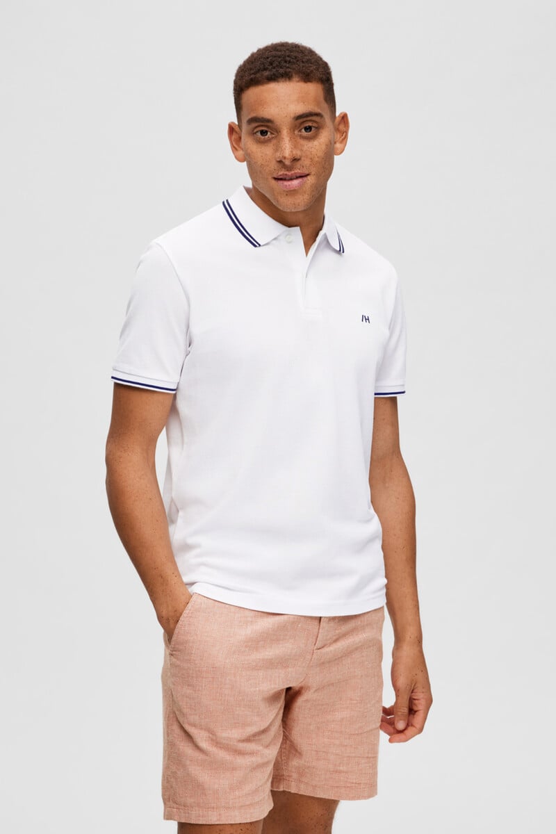 Cortefiel Polo 100% Algodón Orgánico Con Logo Bordado