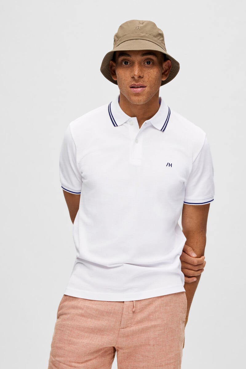 Cortefiel Polo 100% Algodón Orgánico Con Logo Bordado