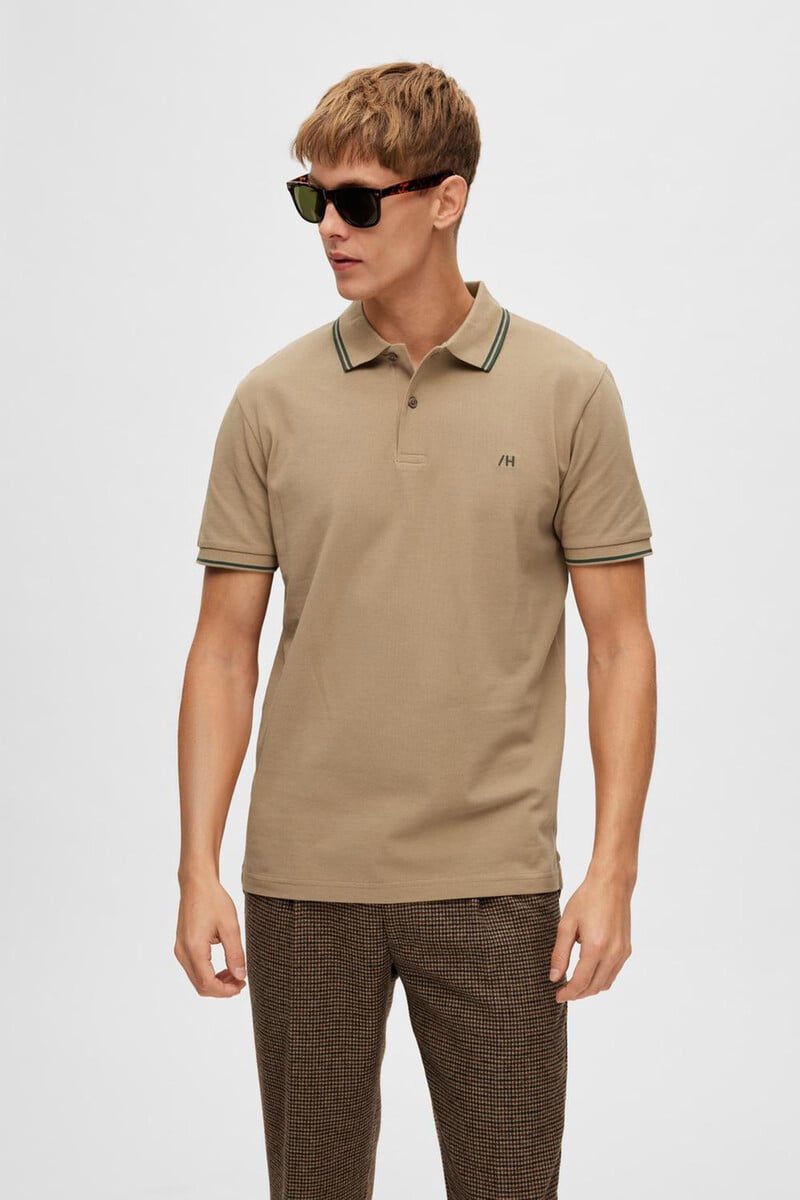 Cortefiel Polo De Algodón Orgánico Con Logo Bordado Con Detalle En Cuello Y Mangas