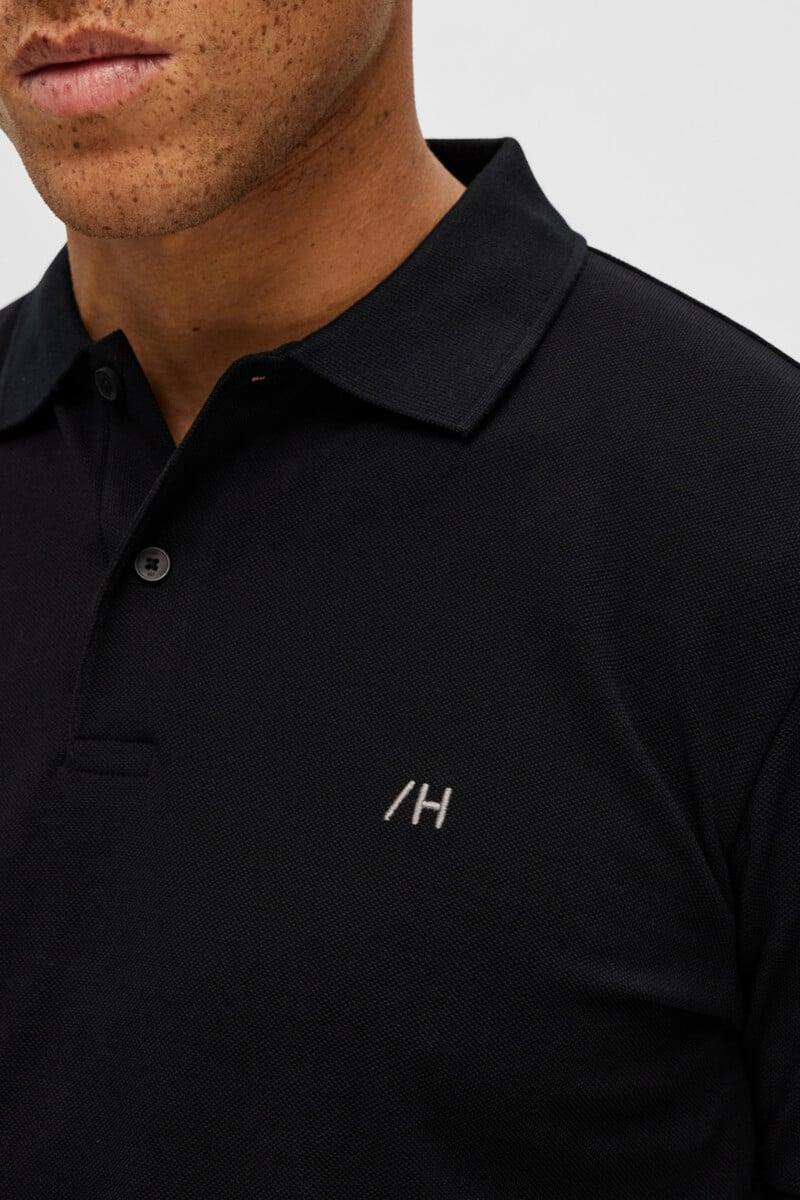 Cortefiel Polo de manga corta con logo bordado 100% algodón orgánico