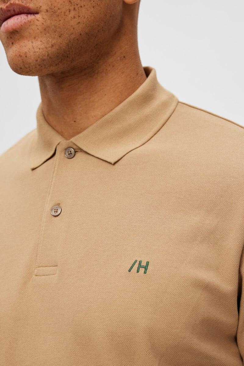 Cortefiel Polo de manga corta con logo bordado 100% algodón orgánico