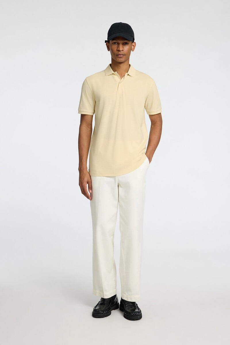 Cortefiel Polo De Manga Corta Slim Fit Confeccionado Con Algodón Orgánico