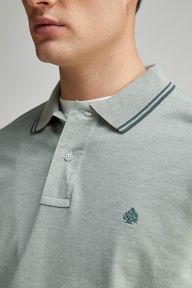 Cortefiel Polo Piqué Detalles Contraste Regular Fit