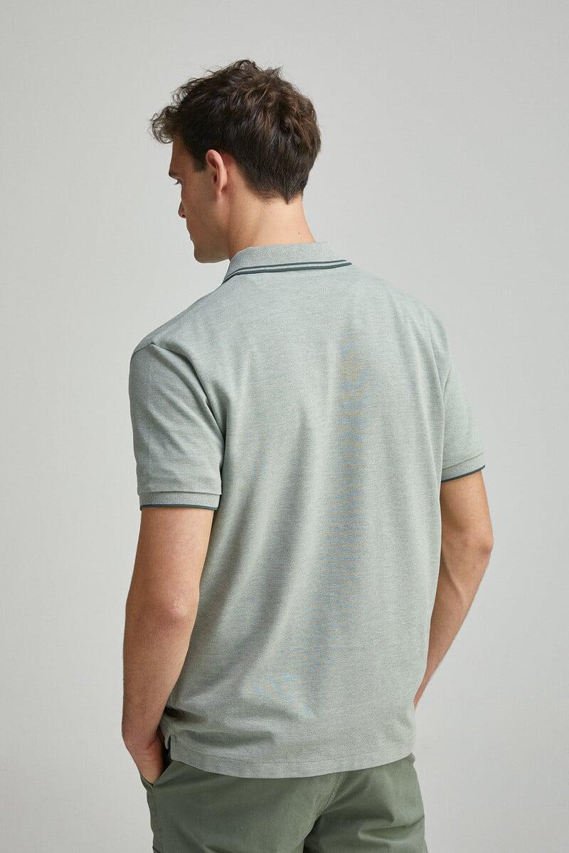 Cortefiel Polo Piqué Detalles Contraste Regular Fit