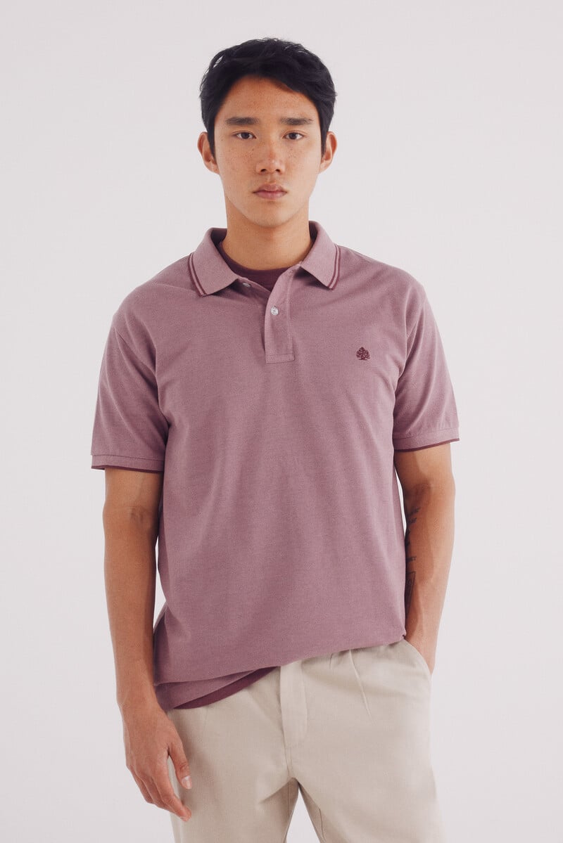 Cortefiel Polo piqué detalles contraste regular fit