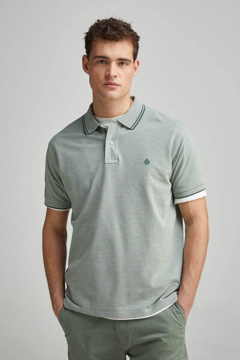 Cortefiel Polo piqué detalles contraste regular fit