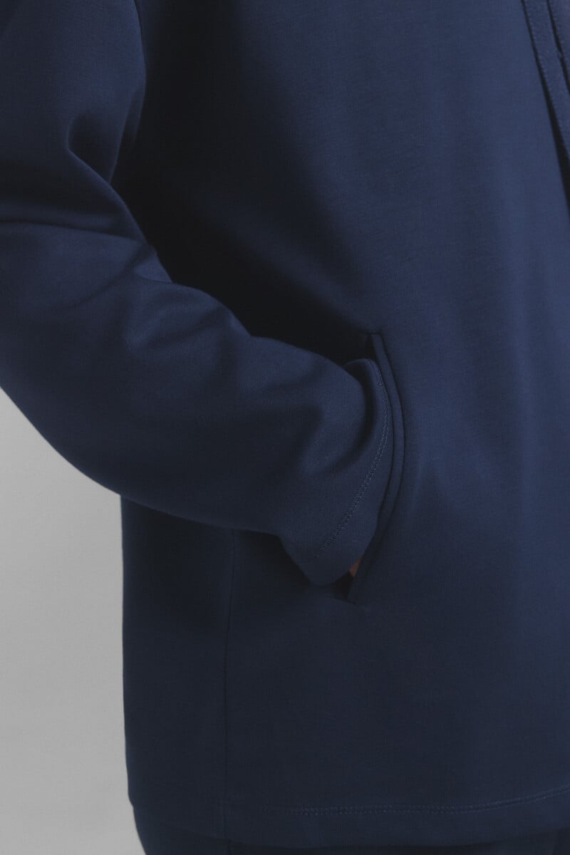 Cortefiel Sudadera Capucha Suave Azul. Special Colab Ffitcoco